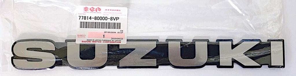 Genuine Suzuki Part Number Emblem, 77814-80000-8VP