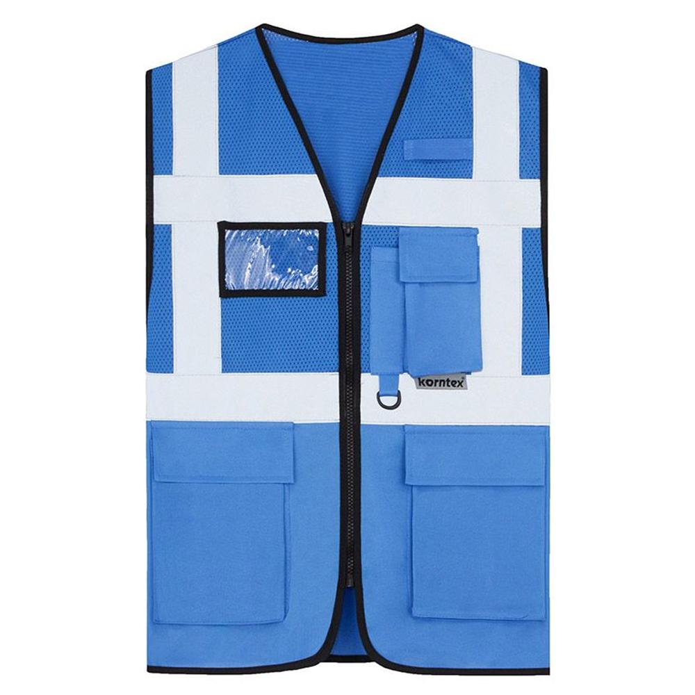 Korntex Unisex Adult Athens Mesh Multi-Functional Hi-Vis Vest
