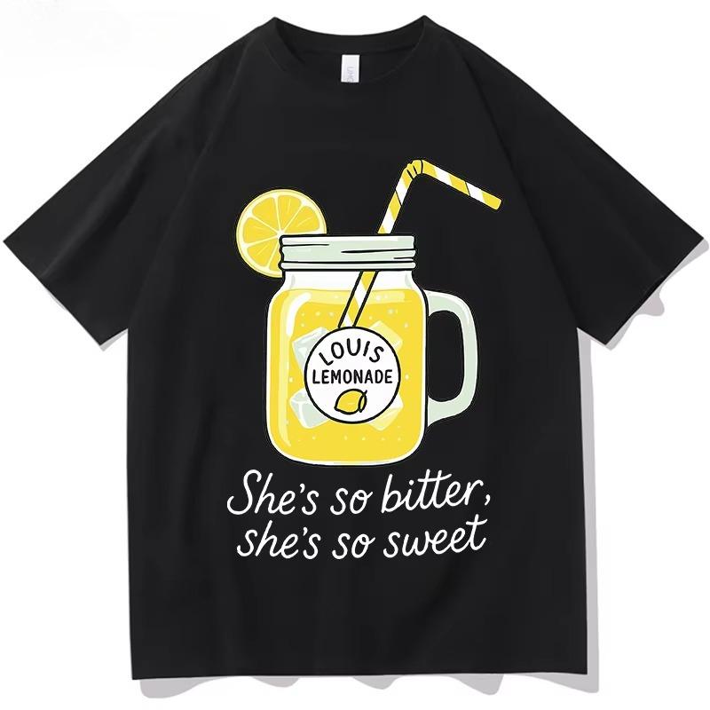 

Vintage Louis Tomlinson Lemonade Album 2026 New T Shirts Men s Gothic Hip Hop She s Bitter T-shirts Pure Cotton Tees Streetwear S разноцветный