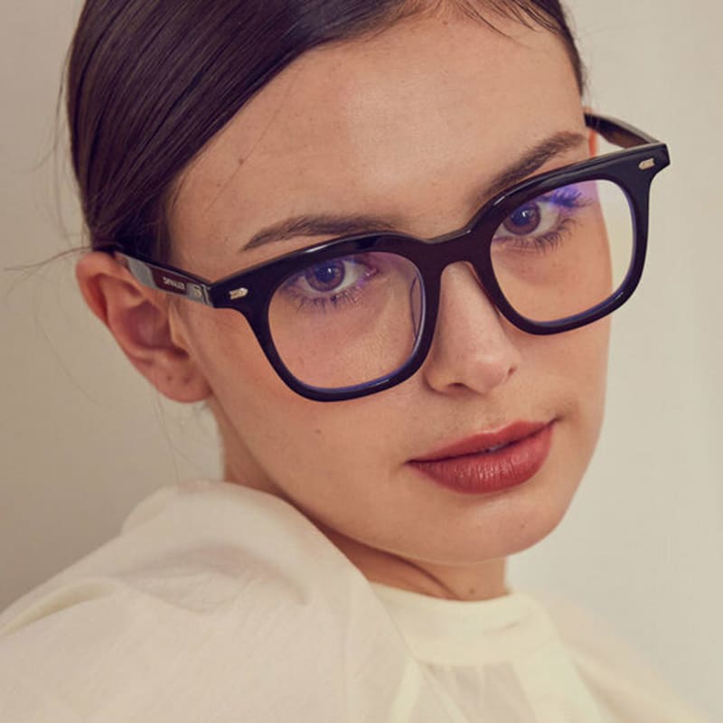 

DAYWALKER Zeiss Lens Unisex Blue Light Blocking Horn-Rimmed Glasses BOBBY C5-1 FREE