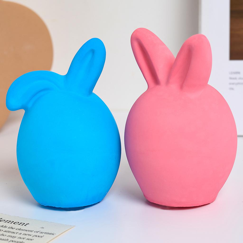 3D Easter Egg Bunny Silicone Candle Mold DIY Faceless Rabbit Head Soap Molds Plaster Resin Craft Casting Molds Home Dec Art Gift