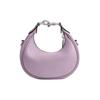 Coach Jonie 15 Reißverschluss Leder Mini Schultertasche Crossbody Tasche Damen Silber Hell-Lila CR508-LHSF1
