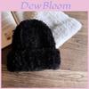 Knitted Winter Hat For Women With Plush Material And High Top Design For Cold Weather Comfort