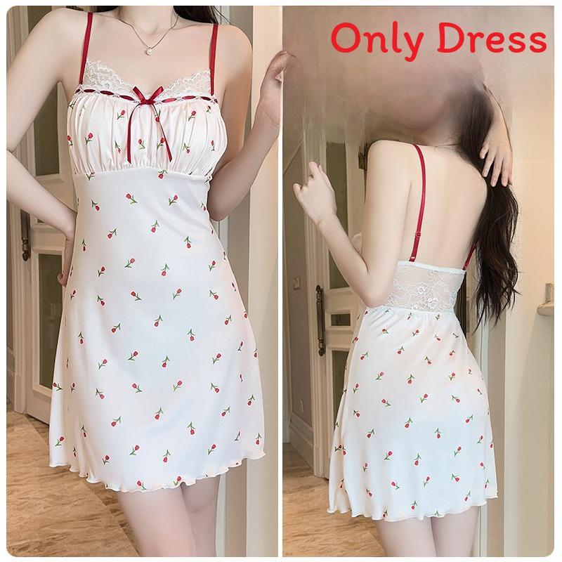 Lingerie Sleepwear Set For Women With V Neck And Breathable Silk Fabric For Home And Nightwear
