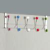 Hanging Heavy Duty Over Door Hooks for Bedrooms Bathroom Door 10 Hooks Stainless Steels Over Door Storage Hooks Hanger