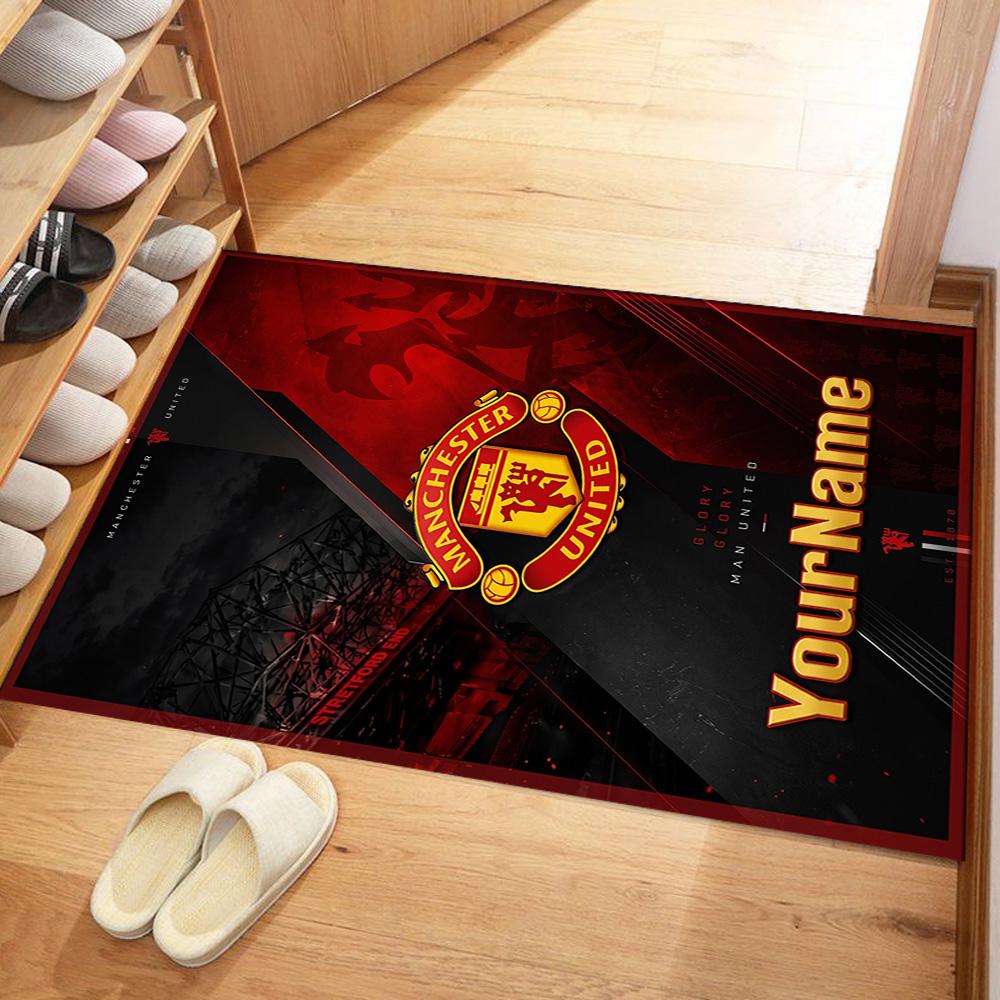 Manchester Personalized Name Carpet Perfect for Study room Dining Room Decorate room Game Room Anti-slip Rug Office home decor