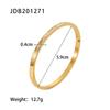 Summer Titanium Steel Bracelet - Fashionable and Versatile Stainless Steel Zirconia Set Bracelet with Retro Design Hand Ring