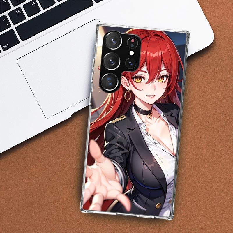 Honkai Star Rail Himeko Phone Case For Samsung Galaxy S24 S23 S22 Ultra S21 S20 Fe S10 Plus S10E S9 S8 + Shell Coque