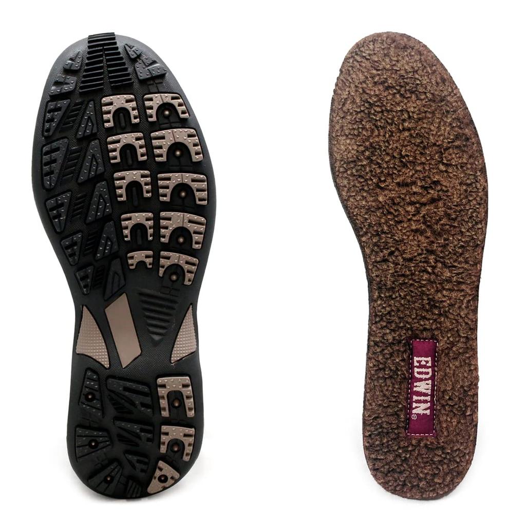 Edwin Waterproof Winter Boots with Boa Sneaker Boots with Snow Boots and PU Leather for Size Size Men's Lining, Slip-Resistant Trekking, EDS9120s,