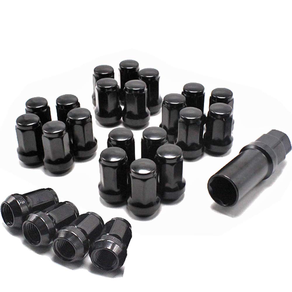 Wellvie Classy Anti-theft Heptagon Steel Wheel Nut Racing Nut 24