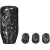 Forged Carbon Fiber Shift Knob, Universal Manual Car Gear Shifter Knob with 3 Adapters, Black Stylish Cool Shift Knobs for Manual Transmission