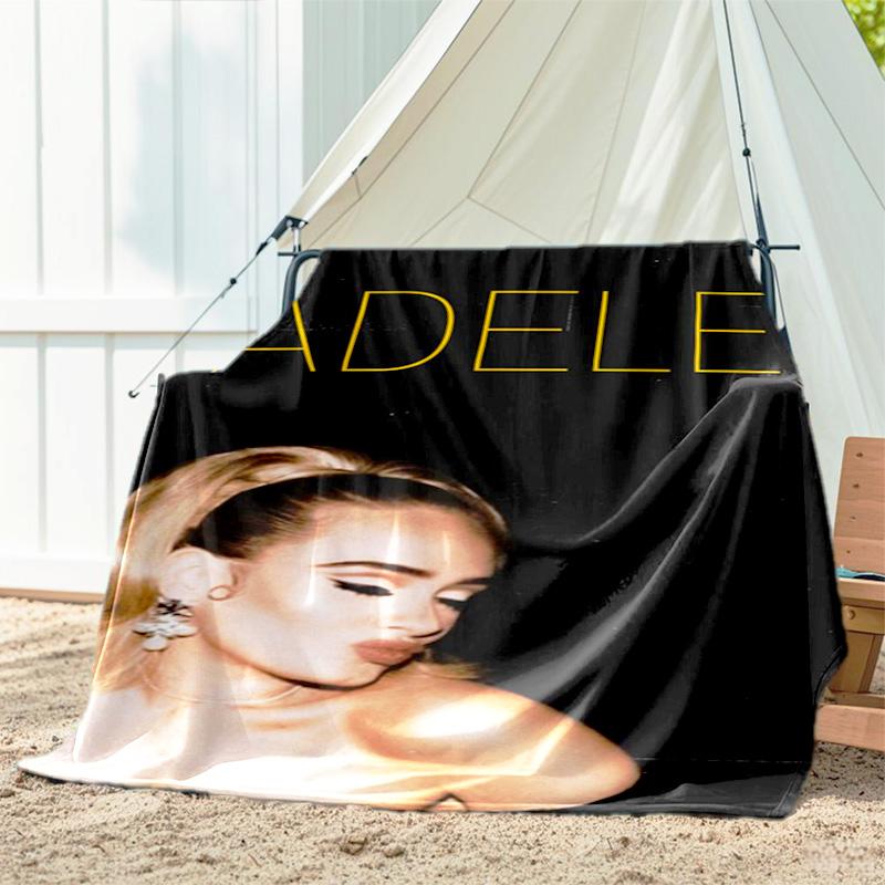 1pc singer pattern blanket, all season lightweight home office outdoor nap multifunctional blanket