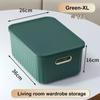 Nordic Solid Color Storage Boxes Toys Snack Clothes Socks Sundries Home Bedroom Closet Cosmetics Laundry Large Storage Basket