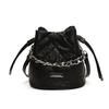High-end Light Luxury Soft Leather Bag Live Broadcast Super Hot Thick Chain Handbag Diamond Lattice Crossbody Bag 2025 Shoulder Bucket Bag