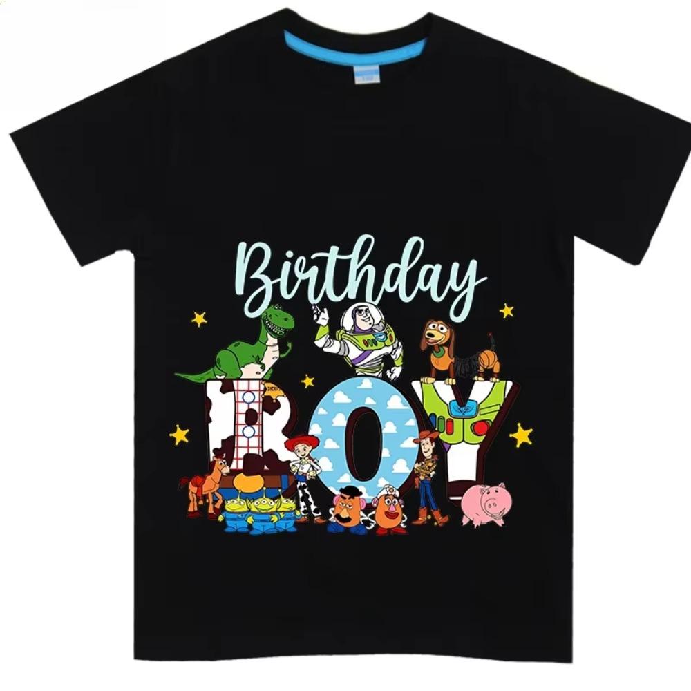 Toy Story Printed Summer TShirt Boys and Girls Cotton Short Sleeve Cartoon Top 2025 New Fashion Street Trend Unisex