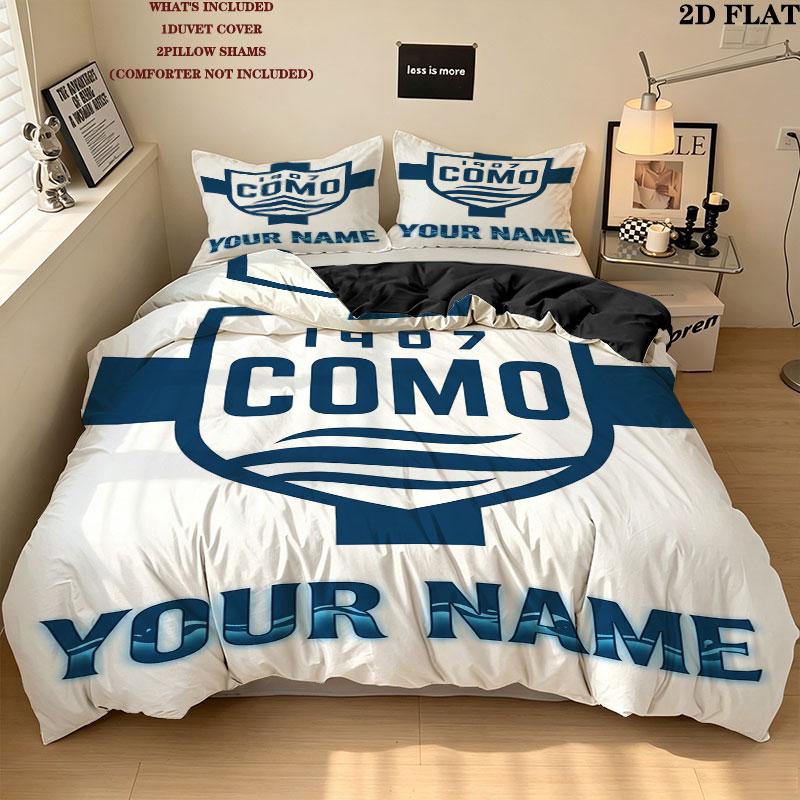 Custom Como Bedding Quilt Set Quilt Cover Pillowcase Home Decoration Birthday Gift (1 * duvet cover + 2 * pillowcase, without core)