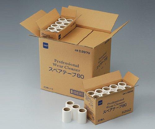 Nitoms Corocoro Professional Spare Tape for Clothing Cleaning, 80mm, 90 Wraps, 20 Rolls (C2970)