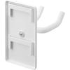 Yamazaki Tower Wall-Mounted Hands-Free Hair Dryer Stand (10104) - Adjustable Angle Wall-Mounted Hair Dryer Holder for Drywall Walls, White, 8cm W x 13