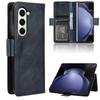 For Samsung Galaxy Z Fold6 5G Phone Case Vintage PU Leather Wallet Stand Shockproof Cover