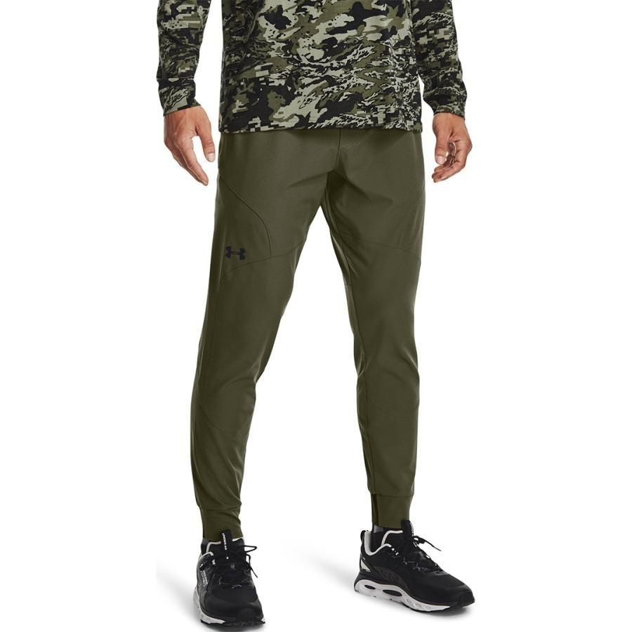 Under Armour Meridian Knitted Sweatpants Women's Green Moderate Cuffed Pants Unisex 1379884-390