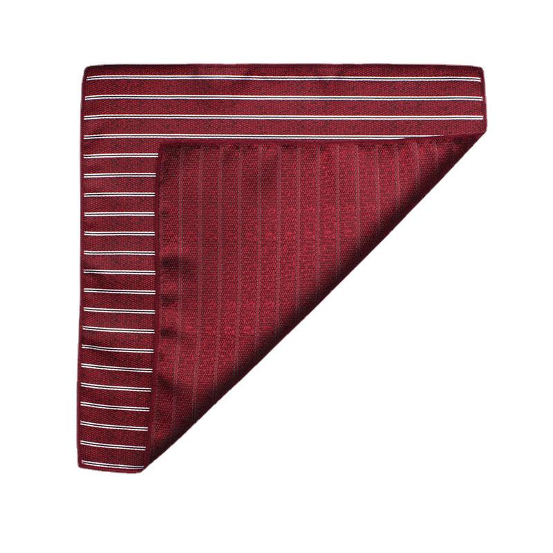 Fazzoletto da Uomo Leier Primavera/Estate: Foulard Quadrato in Jacquard di Poliestere e Seta Tessuto a Colori