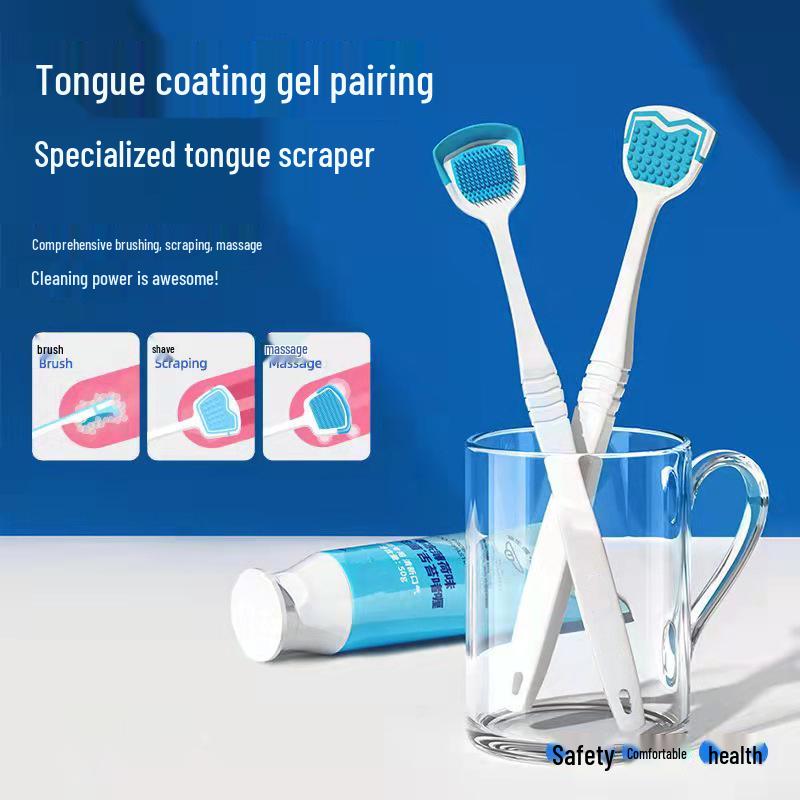 Oral Care Tongue Coating Removal Gel - Eliminates Bad Breath Odor