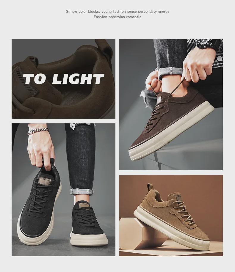 2025 Vår Herrskor Koreansk Stil Låga Sneakers: Trendiga vardagliga sportskor i allmatchande stora storlekar