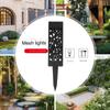 Solar Garden Ground Plug Lights Hollow Square Solar Waterproof Lawn Lights Outdoor Landscape Garden Park Camping Lawn Lights
