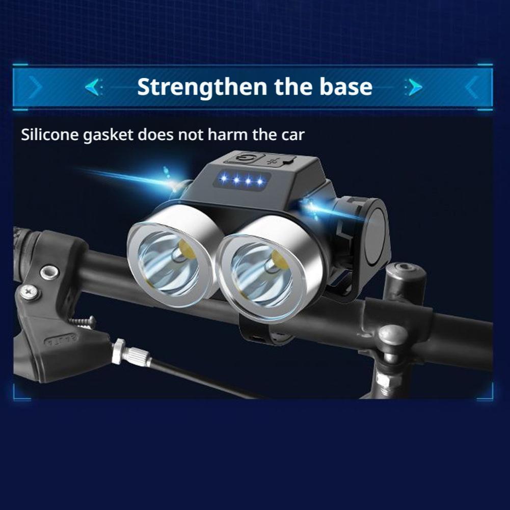 Bike Light USB Rechargeable Headlight Waterproof Super Bright Lighting Easy Installation For Road Mountain Bike Accessories
