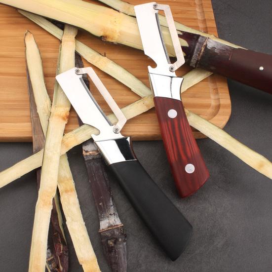 Stainless Steel Vegetable Peeler with Wood Handle Multi-Function Fruit Potato Peeler with Bottle Opener Quick Peeling Essential Kitchen Tool