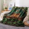 1Pc St.Patrick's Day Print Flannel Blanket, High Quality Comfortable for All Seasons, Home Decor, Warmth and Comfort, Perfect for Christmas Gifts W73
