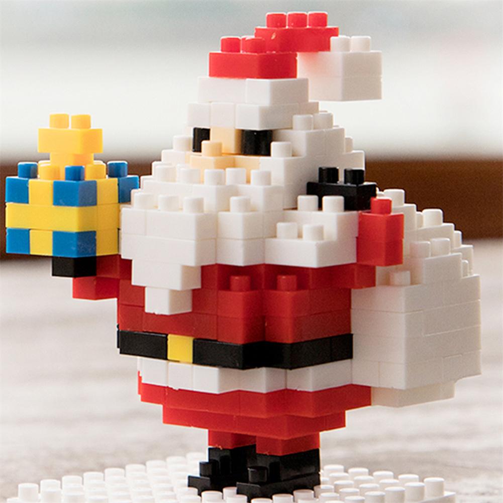 Natale Babbo Natale Giocattoli Blocchi da Costruzione Poupée de Neve Mini Blocchi da Costruzione Giocattoli per Bambini Regalo di Natale Modello Mini Micro Blocchi