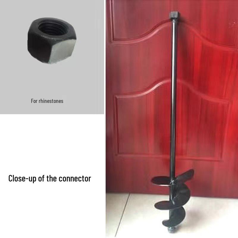 Stainless Steel Dual-Use Mixer: Cement & Sand Plastering Rod with Electric Hammer