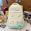 Large Capacity Simple Backpack With Letter Printing And Cat Ear Design For Daily