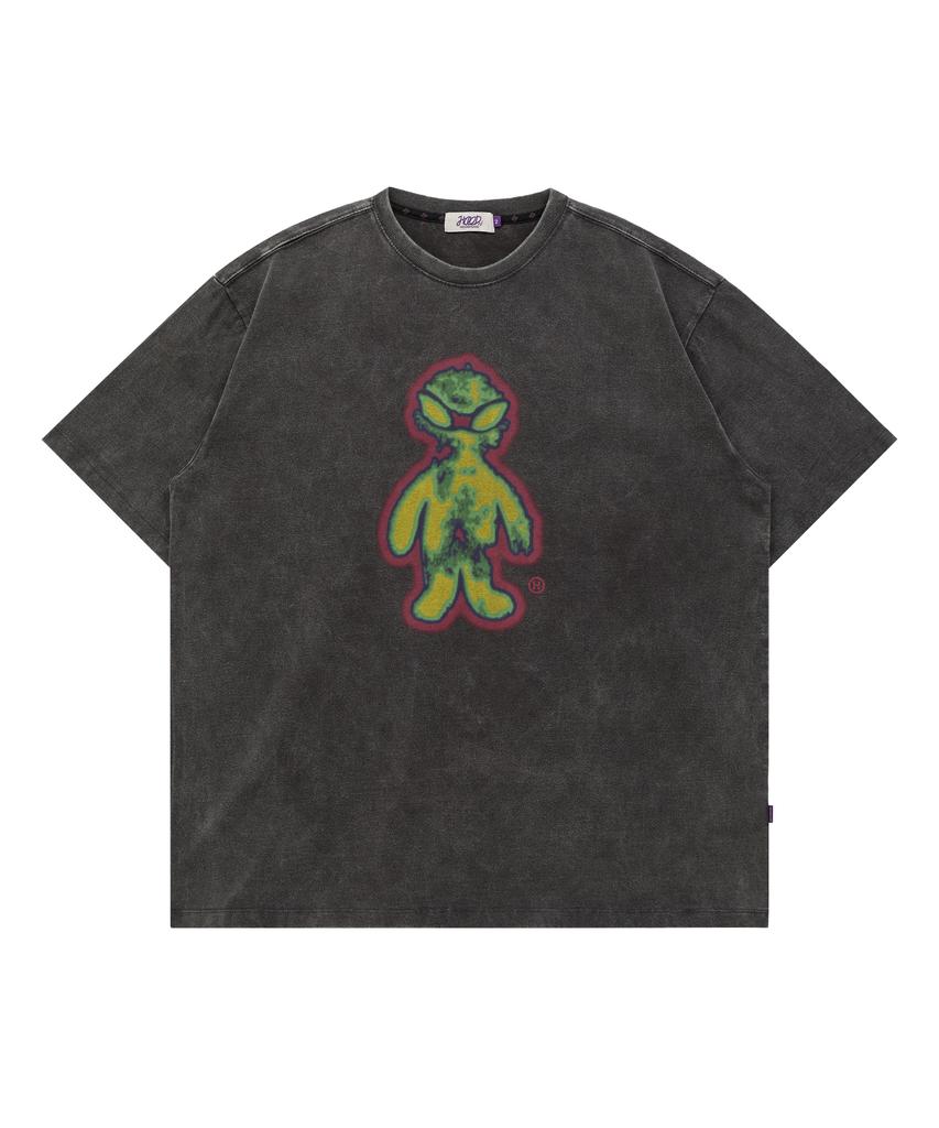HOODHOOD Fever Alien Short Sleeve T-Shirt Charcoal