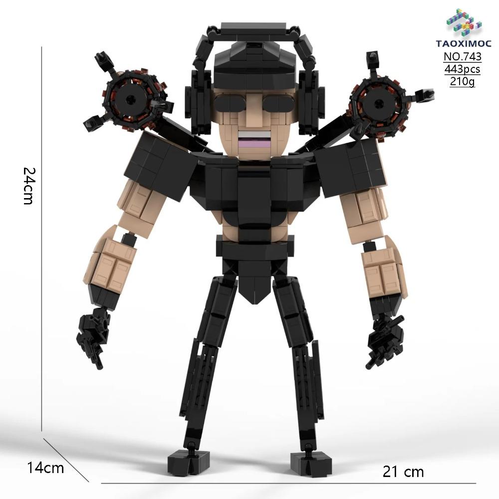 Toaletă Skibidi Bloc de construcție Joc de groază Speakerman Boss Camara Titan TV Man Model de păpușă din desene animate Copii Cadou de aniversare de Halloween