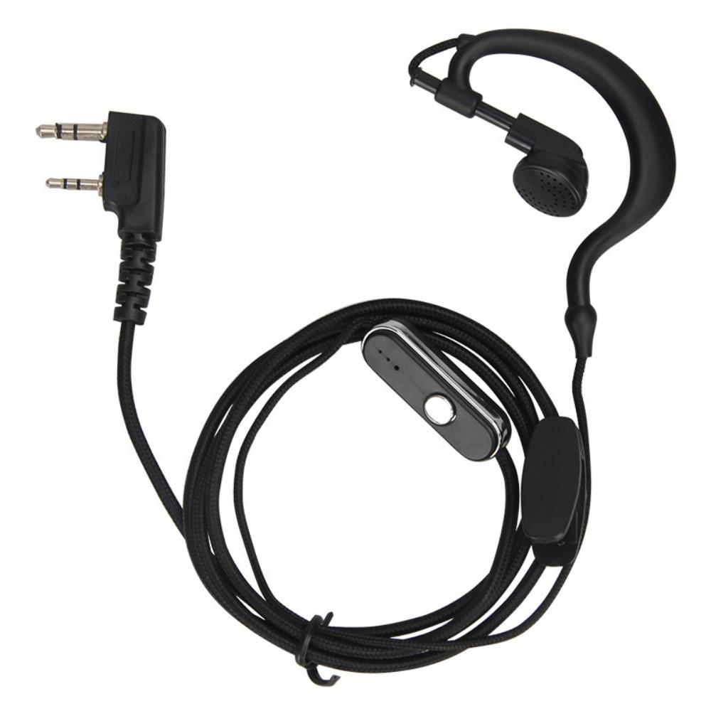 Earhook Design Walkie-Talkie Headset Over Ear Walkie Wired Headset  Professional Use