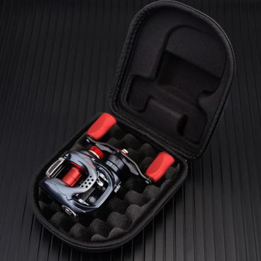 Portable Fishing Reel Bag Waterproof EVA Hard Shell Protective Case Cover Fishing Tackle Accessories for Most Baitcasting Wheel
