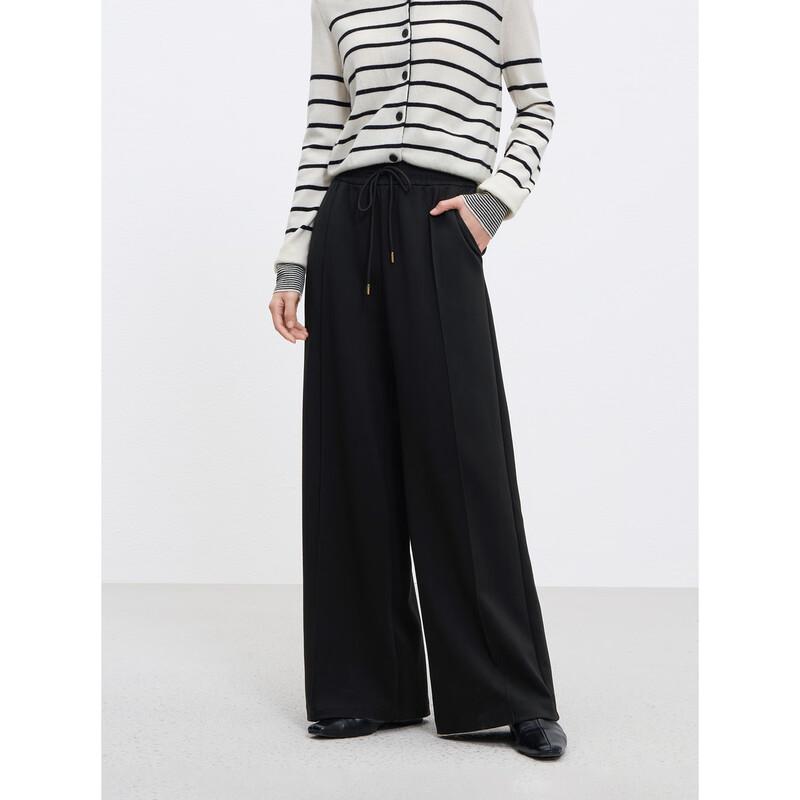 PEACEBIRD Women's High-Waist Wide-Leg Cloud Pants