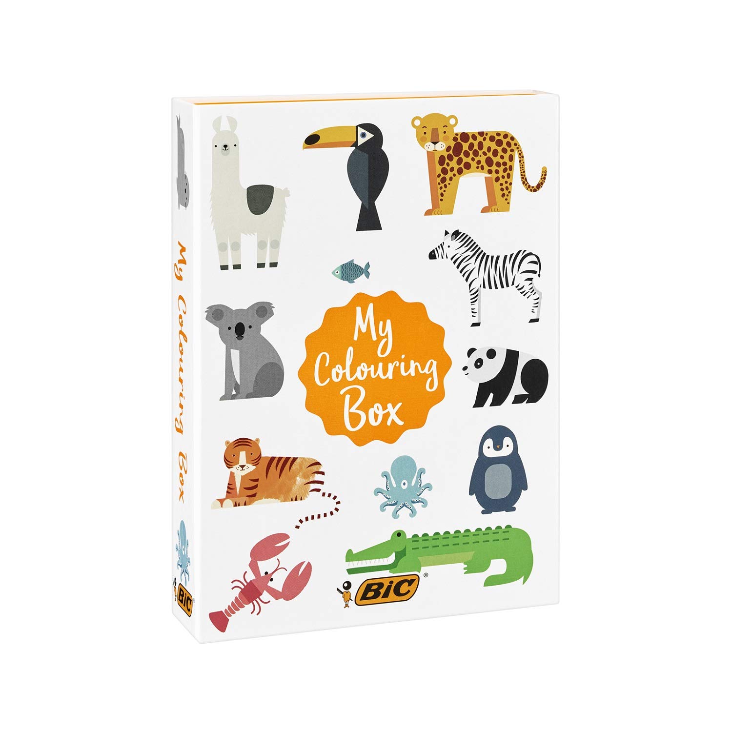 Bic Japan Bic Рисование Цветные Раскраска Bic Kids Животные Подарочный Набор, Карандаши, Фломастеры на Водной Основе, Книга, Коробка, BK-MYCOLOREBOX