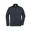 James and Nicholson Mens Strong Knitted Work Fleece Jacket