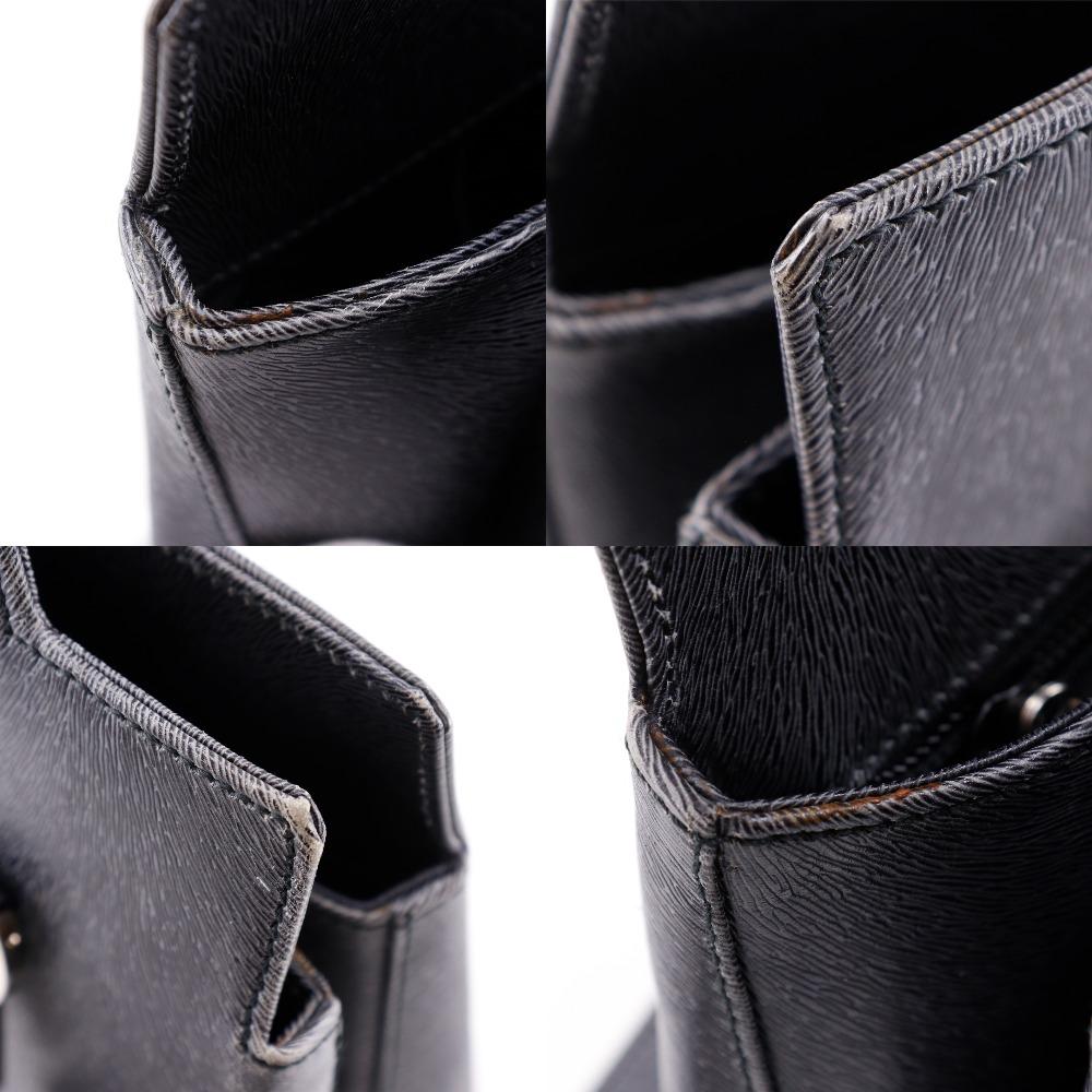 Salvatore Ferragamo Gancini Handbag DX-21 8674 3WAY gray Embossed Leather Women Used