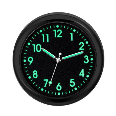 Glowing Analog Car Dashboard Clock, Stick-On Quartz Replacement Clock for Vehicle Automotive Interior Decor Accessories