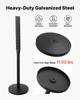 Portable Sign Post, 2-Pack, 1230 Mm Tall, Metal Sign Stands with Heavy Duty Cast Iron Base, Multi-Hole Design for Easy Installation, Wind-Resistant,