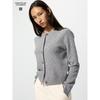 Uniqlo Wool Blend Crew Neck Cardigan