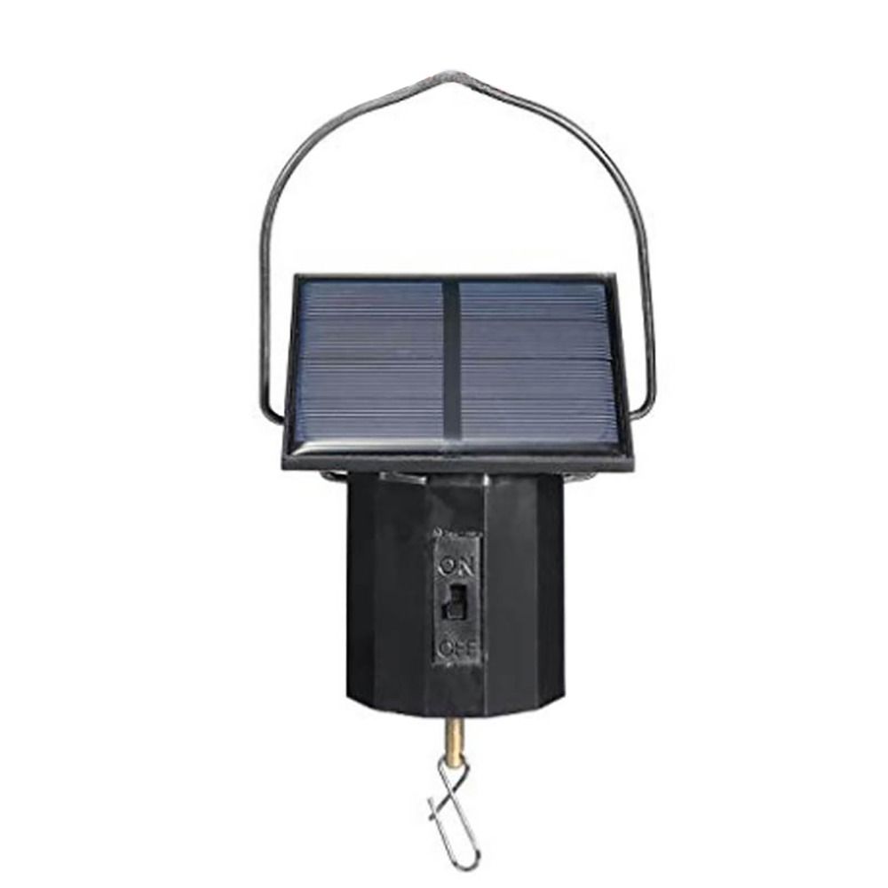 With Hook Wind Chime Motor Black Solar Rotating Motor Easy Installation Hanging Display Motor