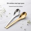 304 Stainless Steel Yuanbao Spoon - Thickened, Deepened Adult & Children's Soup Spoon
