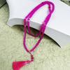 Fresh Ancient-Style Peace Buckle Necklace,New Tassel Beaded Long Crossbody Chain,Retro Jewelry For Women, Daily Accessory