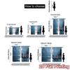 2pcs   2D FLAT PRINTING Curtains (Without Rod) Moonlit Wolves(1) Chic Curtain Chic Polyester Curtains Festive Decorative for
