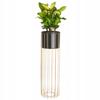Standing Metal Flower Stand Black Gold Loft Wire Stand 70Cm